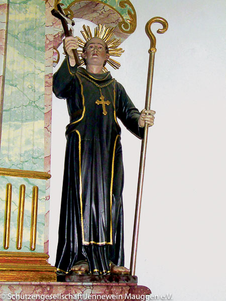Heilige Wolfgang auf der rechten Altarseite